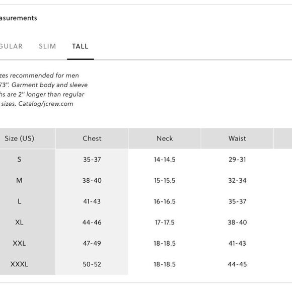 J. Crew Men's Tall Bowery performance stretch dress shirt with spread collar XXL - Picture 8 of 8